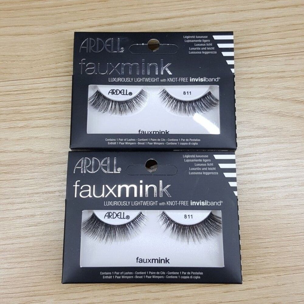 Ardell Professional Faux Mink Fake Lashes 811 Lightweight Invisiband 2-Pack